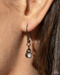 Safety Pin Style & Safety Pin Sentiment - Black Earring and Necklace Set