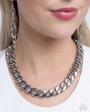 Action CURB - Silver Link Chain - Paparazzi Accessories