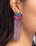 Blinding Blend - Multi Earring  - Paparazzi Accessories