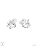 Modular Mermaid - White Pearl Earring - Paparazzi Accessories