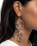 Admittedly Aerial - White Butterfly 🦋 Earring - Paparazzi Accessories