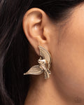 Bird of PLAY - Gold Earring - Paparazzi Accessories