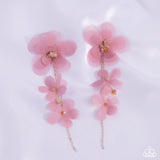 Balletcore - Pink Flower Earring 🌸 - Paparazzi Accessories