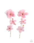 Balletcore - Pink Flower Earring 🌸 - Paparazzi Accessories