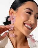 Balletcore - Pink Flower Earring 🌸 - Paparazzi Accessories