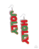 Jolly Holiday - Multi Earring - Paparazzi Accessories