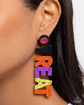 Halloween Hallmark - Multi Earring - Paparazzi Accessories