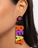 Halloween Hallmark - Multi Earring - Paparazzi Accessories