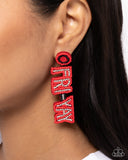 Its Friday! - Red Earring ♥️- Paparazzi Accessories