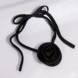 Rosette Reality - Black Choker - Paparazzi Accessories