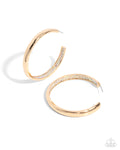 Proper Pizzazz - Multi Gold Hoop - Paparazzi Accessories