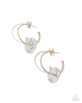 Textured Trouble - Multi Hoop Earring  - Paparazzi Accessories