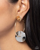 Textured Trouble - Multi Hoop Earring  - Paparazzi Accessories