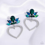 Pushing Perfection - Multi Heart Earring - Paparazzi Accessories