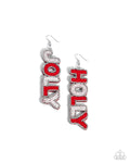 Jolly Holiday - Multi Earring - Paparazzi Accessories