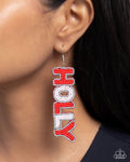 Jolly Holiday - Multi Earring - Paparazzi Accessories