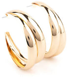 Paparazzi Accessories - Colossal Curves - Gold Earring