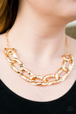 Paparazzi Accessories - La Vida Loca - Gold Necklace