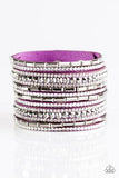 Paparazzi Accessories  - Wham Bam Glam - Purple - Wrap Bracelet