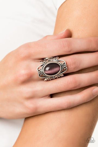Paparazzi Fairytale Flair - Purple Cat's Eye Stone - Ring