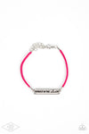 Paparazzi Accessories  - Have Faith - Pink Inspirational Bracelet
