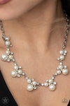 Paparazzi Accessorie - Toast To Perfection - White Pearl Necklace (Blockbuster)