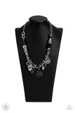 Paparazzi Accessories - Charmed, I Am Sure - Black Necklace (Blockbuster)