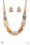 Paparazzi Accessories - In Good Glazes - Peach Necklace (Blockbuster)