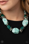 Paparazzi Accessories - In Good Glazes - Blue Necklace (Blockbuster)