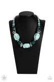 Paparazzi Accessories - In Good Glazes - Blue Necklace (Blockbuster)