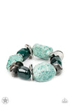 Paparazzi Accessories - Glaze of Glory - Blue Bracelet (Blockbuster)