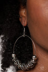 Paparazzi Accessories  - Can Take a Compliment - Silver Hoop Earring