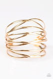 Paparazzi Accessories - FIERCE Things FIERCE - Gold Bracelet