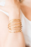 Paparazzi Accessories - FIERCE Things FIERCE - Gold Bracelet