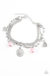 Paparazzi Accessories - Hollywood Sweetheart - Pink Bracelet