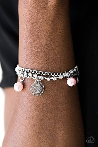 Paparazzi Accessories - Hollywood Sweetheart - Pink Bracelet