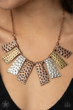 Paparazzi Accessories - A Fan of the Tribe Copper Necklace (Blockbuster)