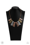 Paparazzi Accessories - A Fan of the Tribe Copper Necklace (Blockbuster)