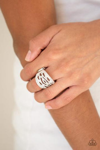 Paparazzi Accessories - The Money Maker - White Rhinestone Ring