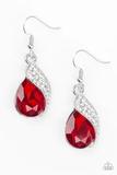 Paparazzi Accessories - EASY ELEGANCE - RED Earring