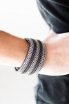 Paparazzi Accessories - GLAM Of Steel - Silver Bracelet