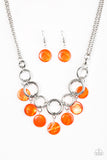 Paparazzi Accessories  - Coastal Adventure - Orange Necklace