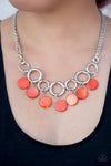 Paparazzi Accessories  - Coastal Adventure - Orange Necklace