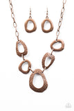 Very CAVE-alier - Copper Necklace -Paparazzi Accessories