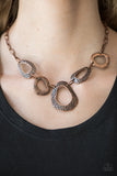 Very CAVE-alier - Copper Necklace -Paparazzi Accessories