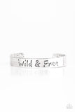 Paparazzi Accessories - Free To Be Wild - Silver Inspirational Bracelet