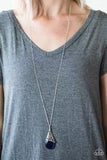 Paparazzi Accessories  - Lets Take A MOONWALK - Blue Necklace