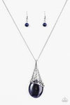 Paparazzi Accessories  - Lets Take A MOONWALK - Blue Necklace