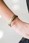 Paparazzi Accessories - I Am Fearless - Brass Inspirational Bracelet