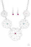 Paparazzi Accessories ♥ Crowned Carnation - Multi ♥ Necklace